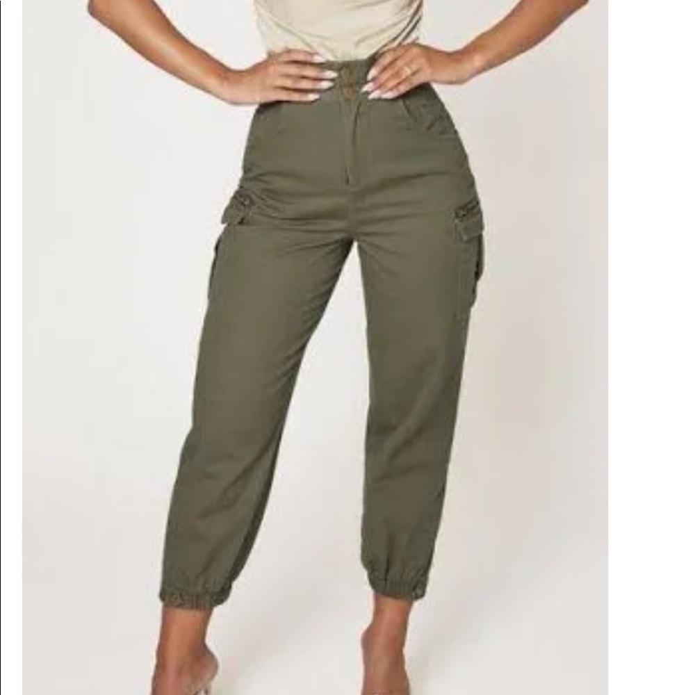 MESHKI army green pants